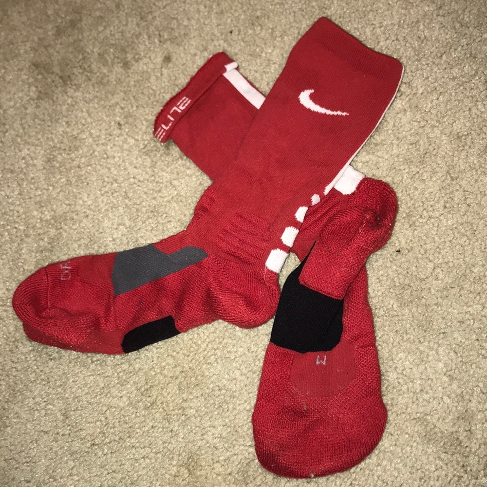 Unisex Red Hyper Elite Nike Socks